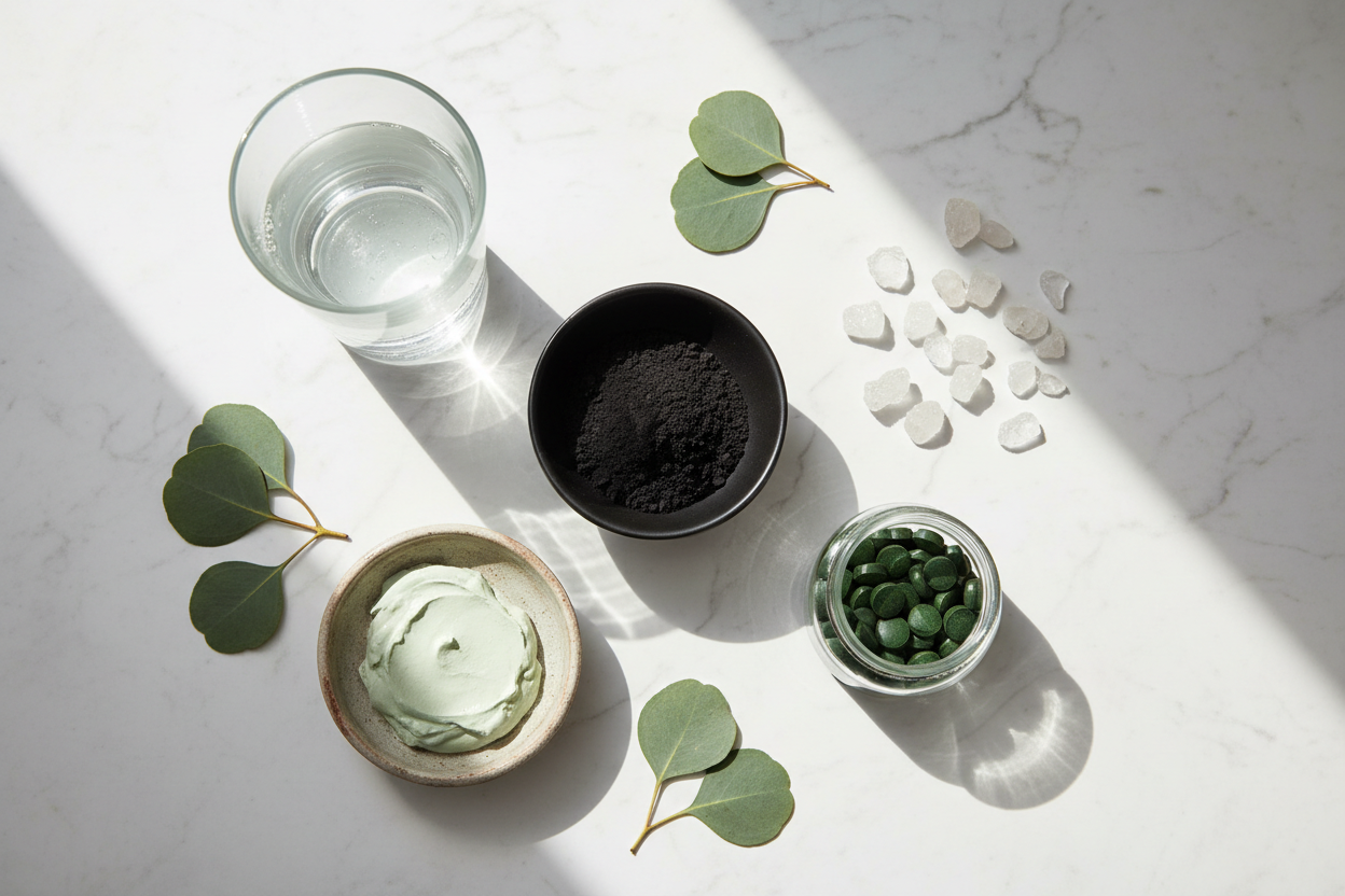 Binders: Activated Charcoal, Zeolite & Bentonite Clay