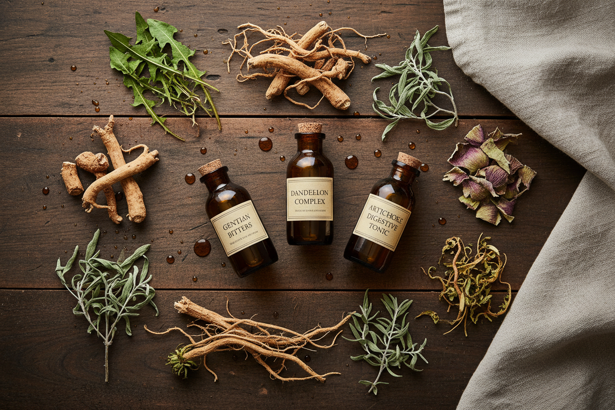 Bitter Herbs & Digestive Bitters: Stimulating Your Body's Own Enzyme Production