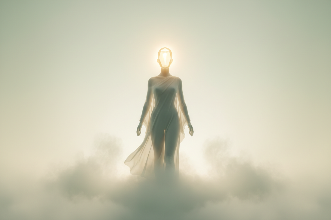 Ethereal wellness image representing brain fog clearing and cognitive clarity