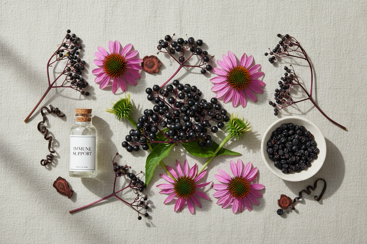 Elderberry, Echinacea & Botanical Immune Support