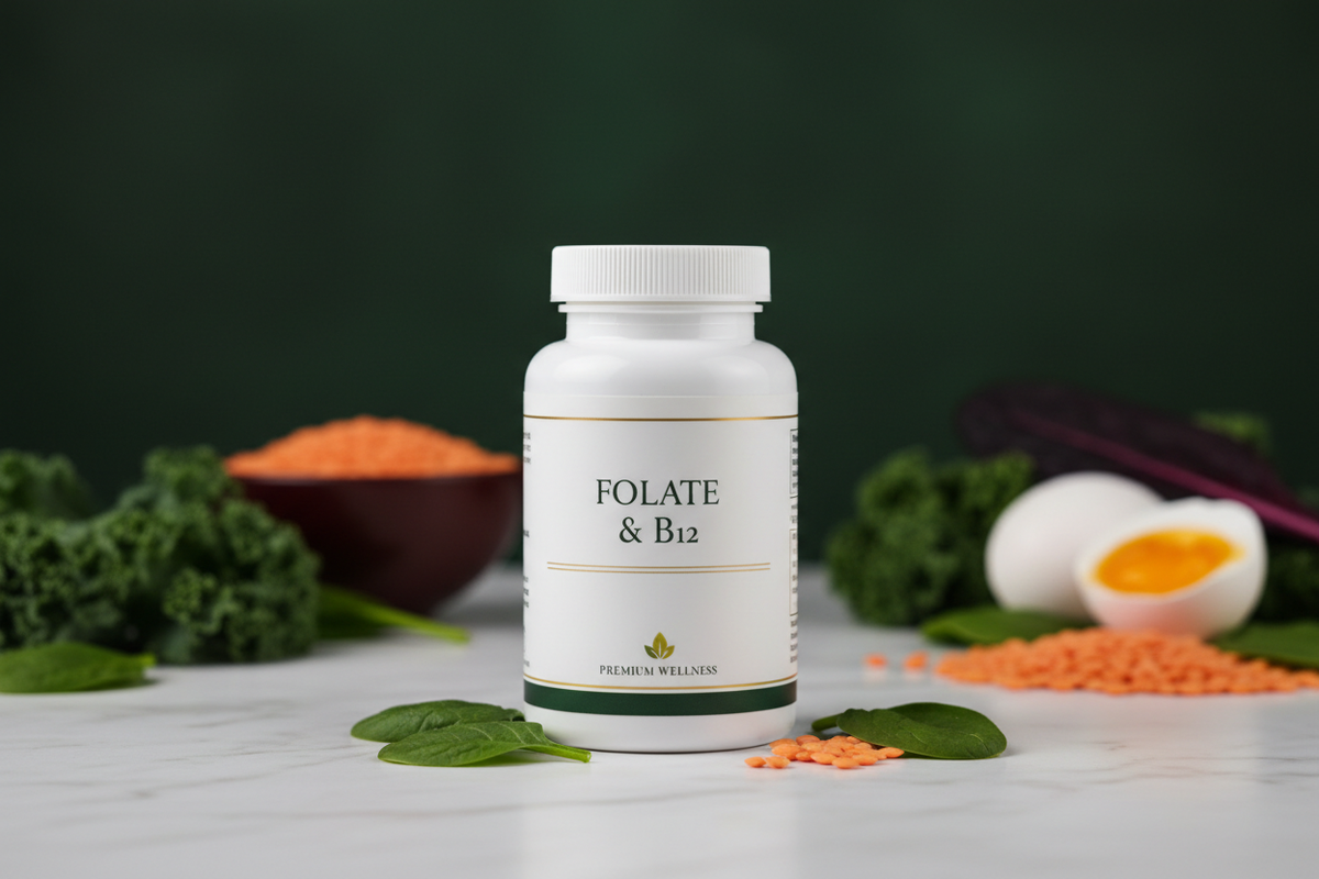 Folate & B12: The Methylation Duo for DNA Synthesis, Nerve Health & Homocysteine Control