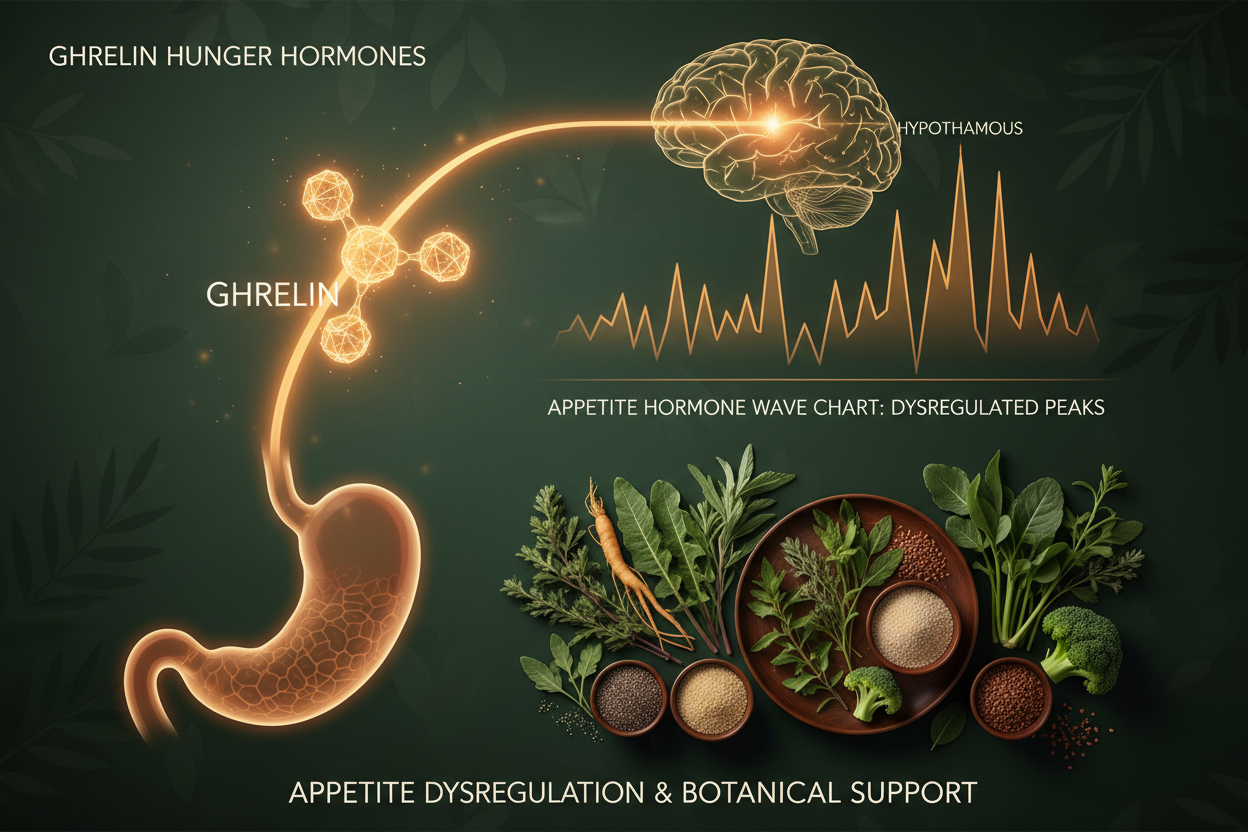 Ghrelin, Hunger Hormones & Appetite Dysregulation: Root Causes, Mechanisms & Integrative Support