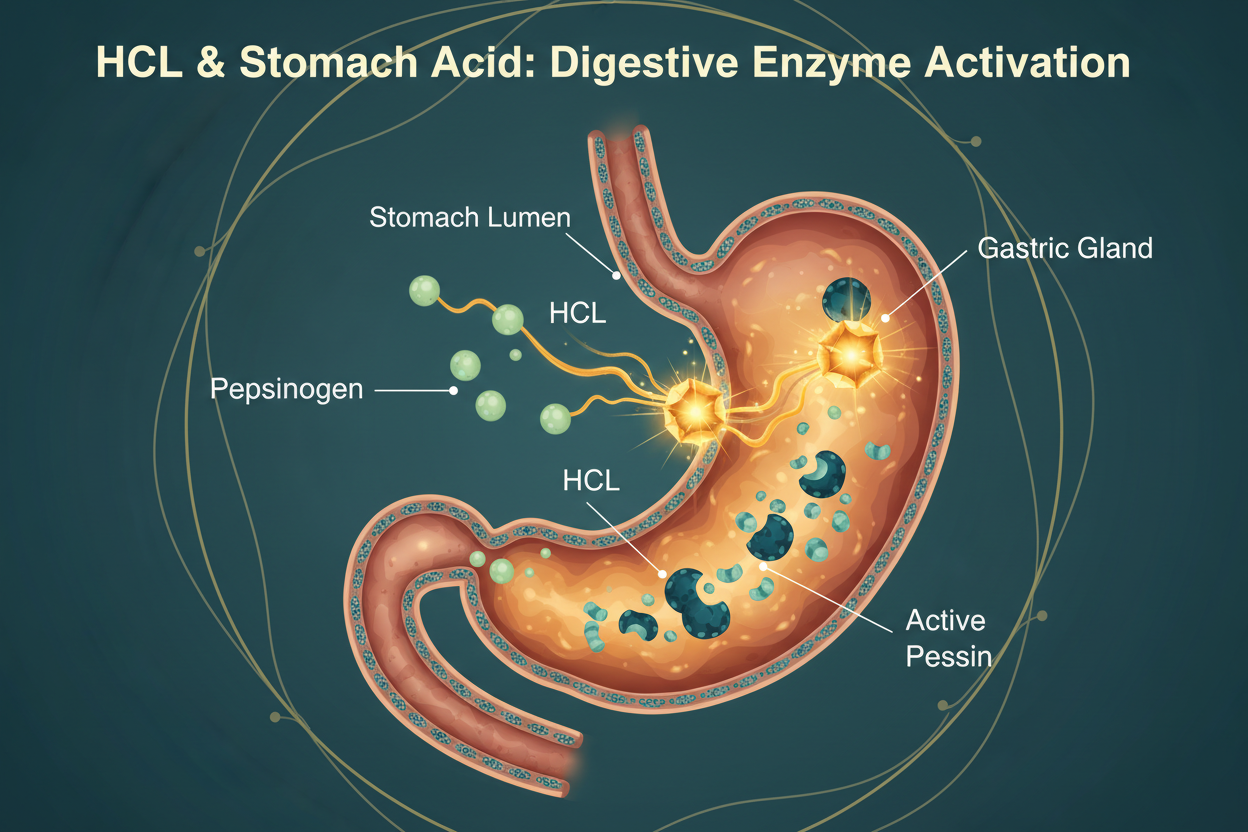 HCl & Stomach Acid: The Foundation of Digestive Enzyme Activation