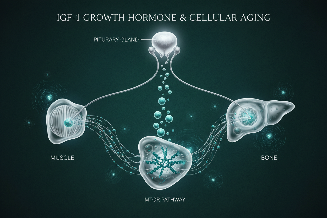 IGF-1, Growth Hormone & Cellular Aging: Root Causes, Mechanisms & Integrative Optimization