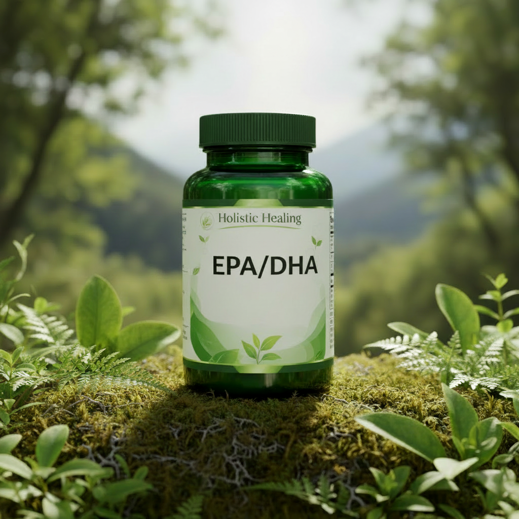 EPA/DHA supplement bottle
