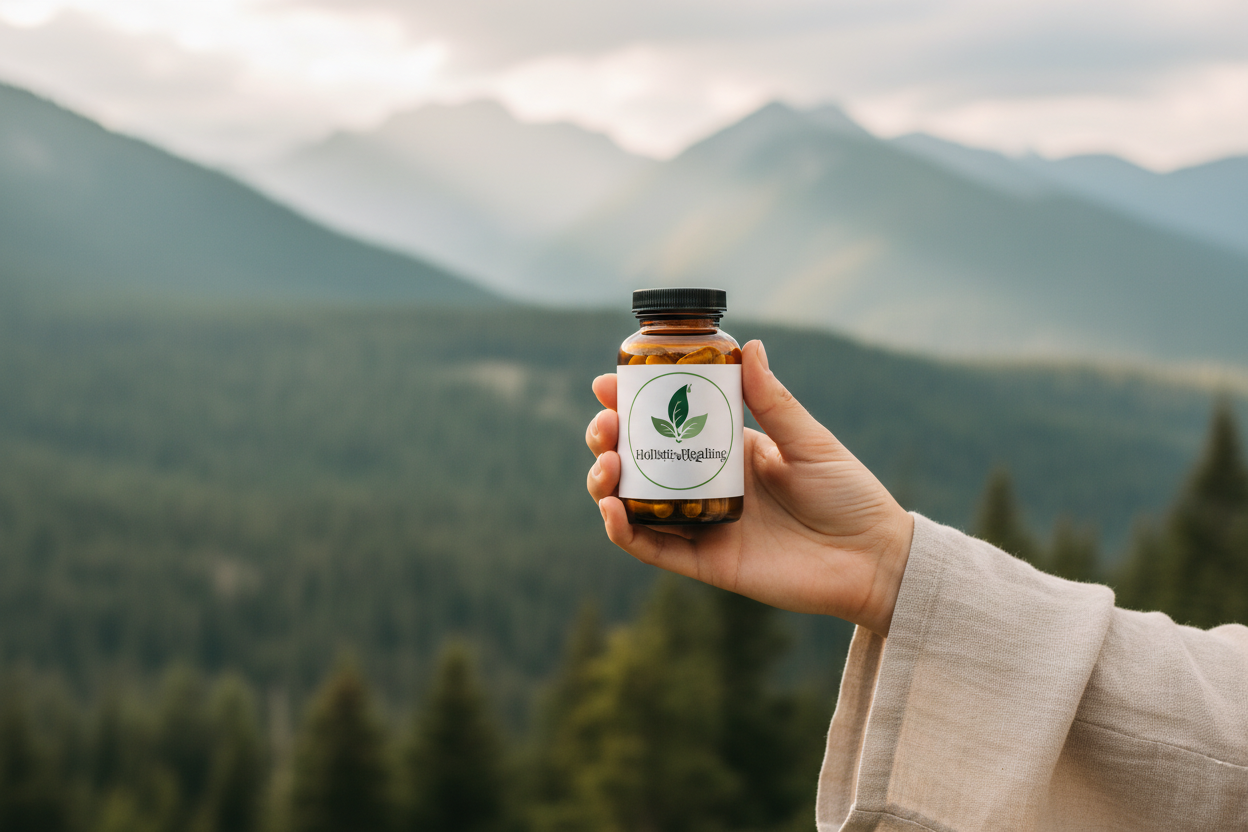 Health Starts Here Hero with Mountain Scene