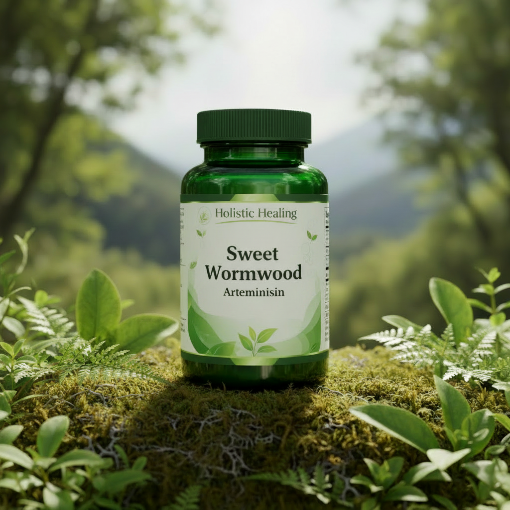 Sweet Wormwood Artemisinin supplement bottle